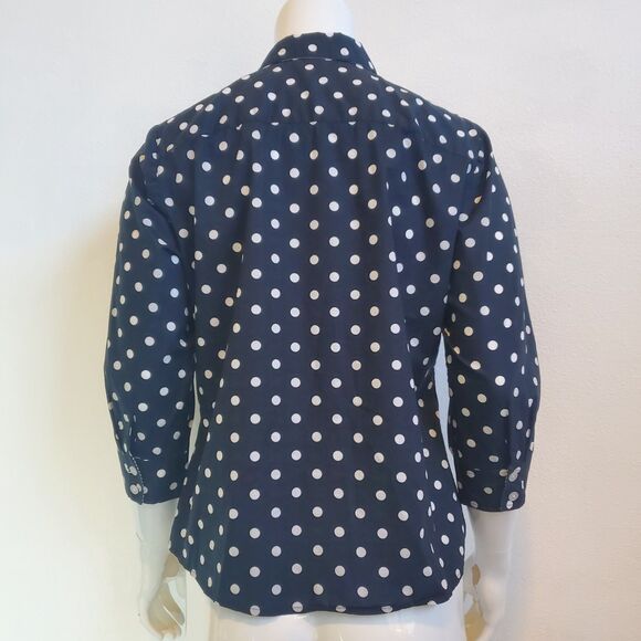 Jones New York Black Polkadot Button-Up Shirt - Picture 4 of 8